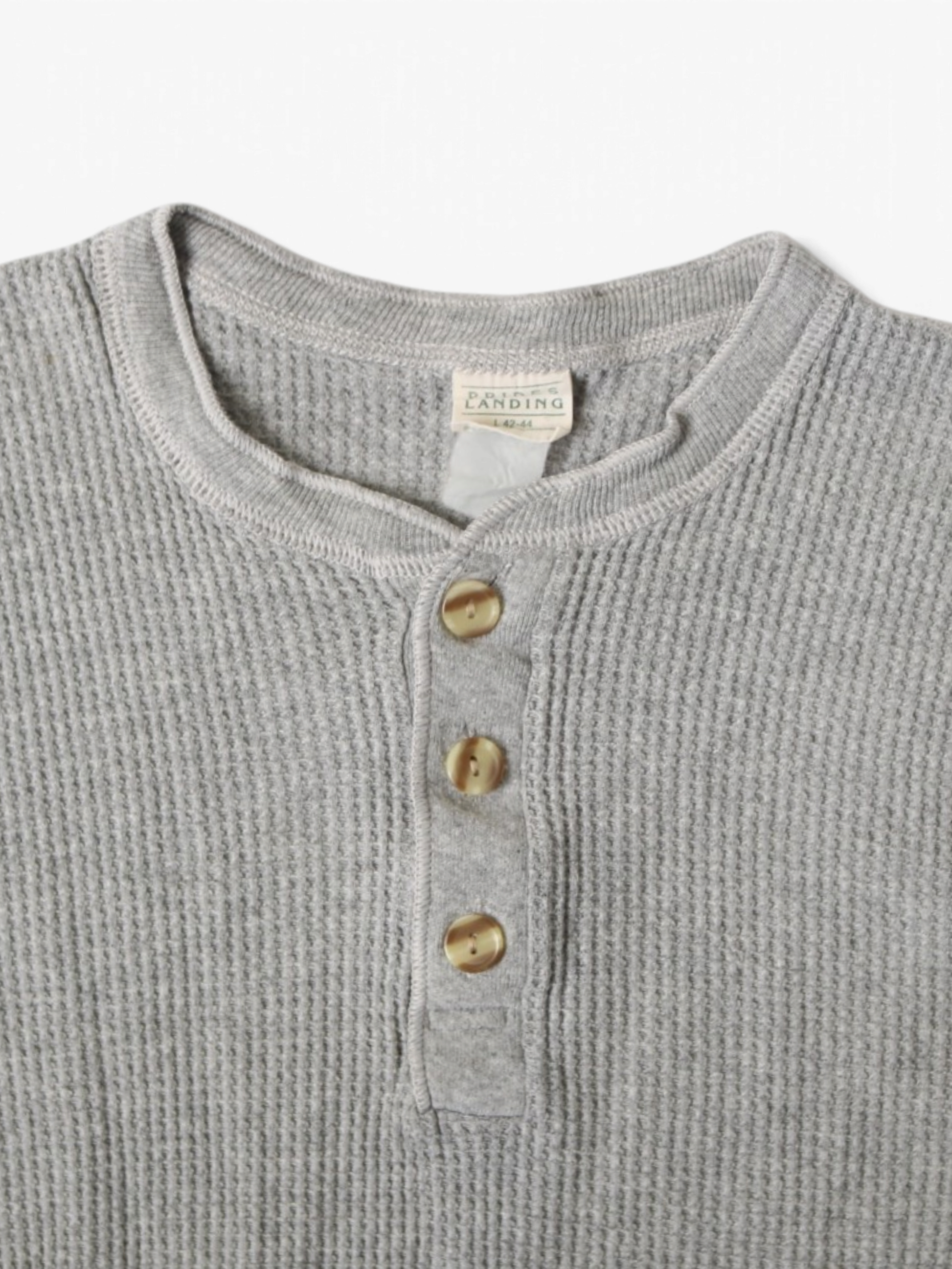 'Prides Landing' Waffle Henley Thermal