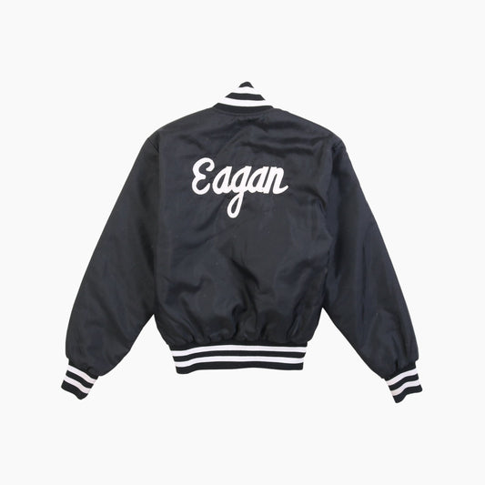 Vintage 'Eagan' Satin Bomber Jacket - American Madness