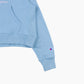 Embroidered Hooded Sweatshirt - Blue