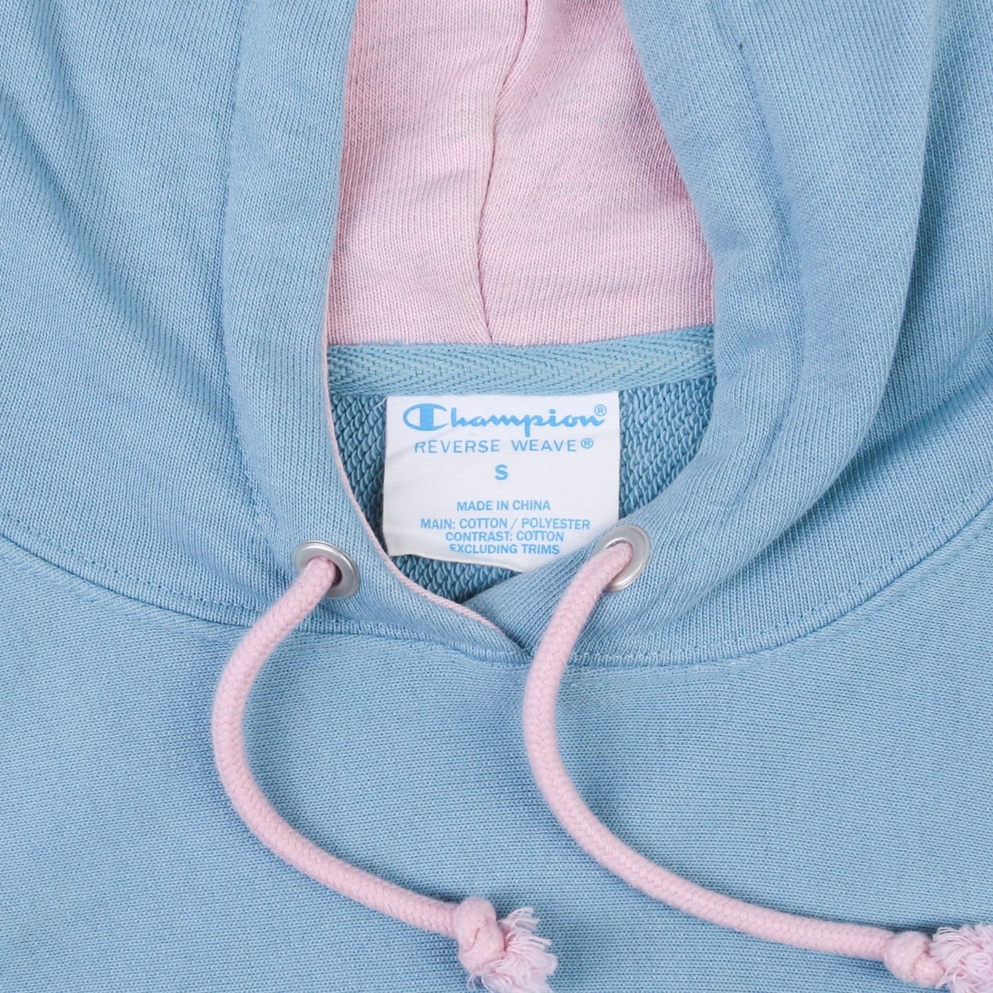 Embroidered Hooded Sweatshirt - Blue