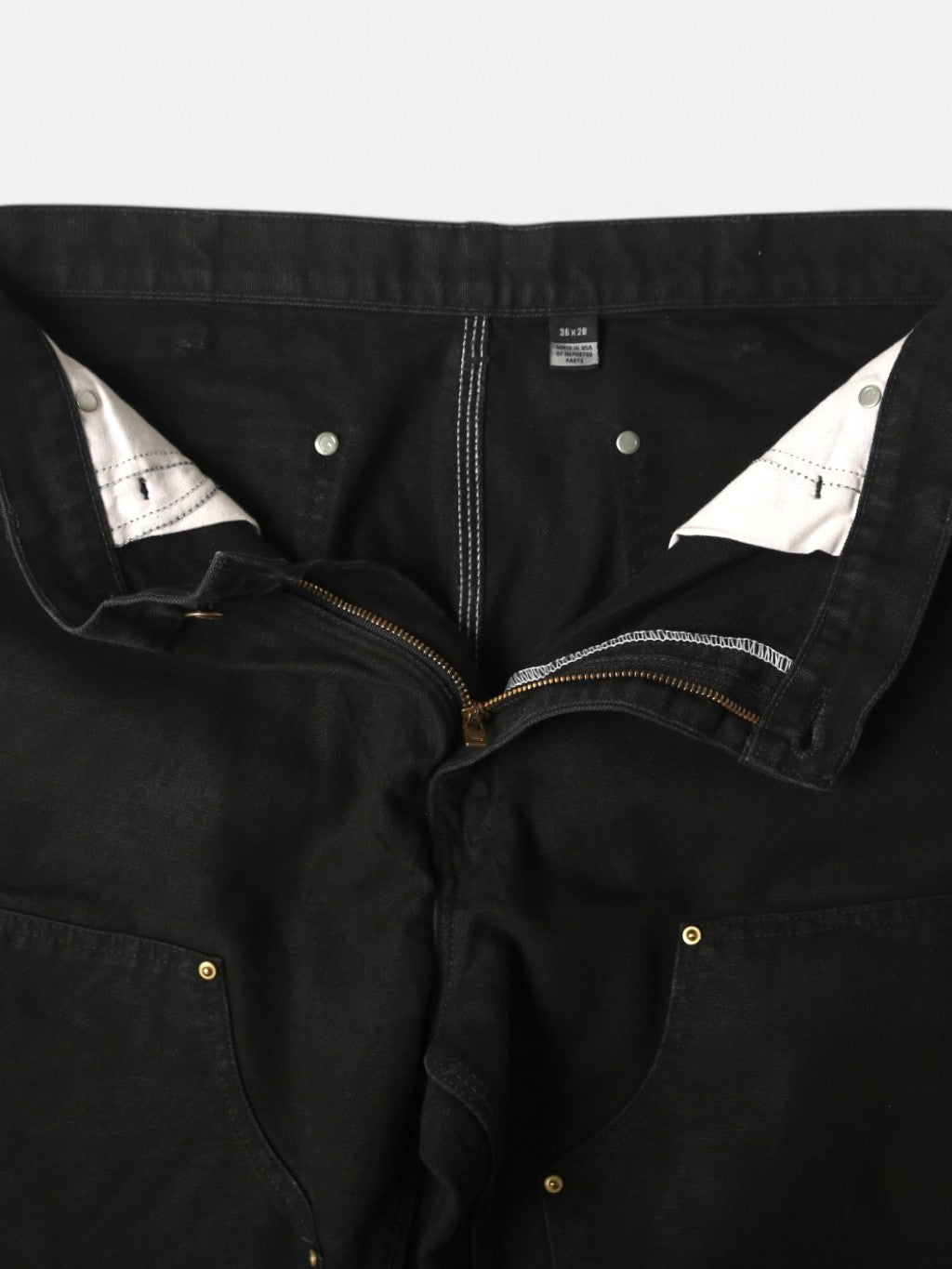 Vintage Double Knee Pants - Black - 36/28