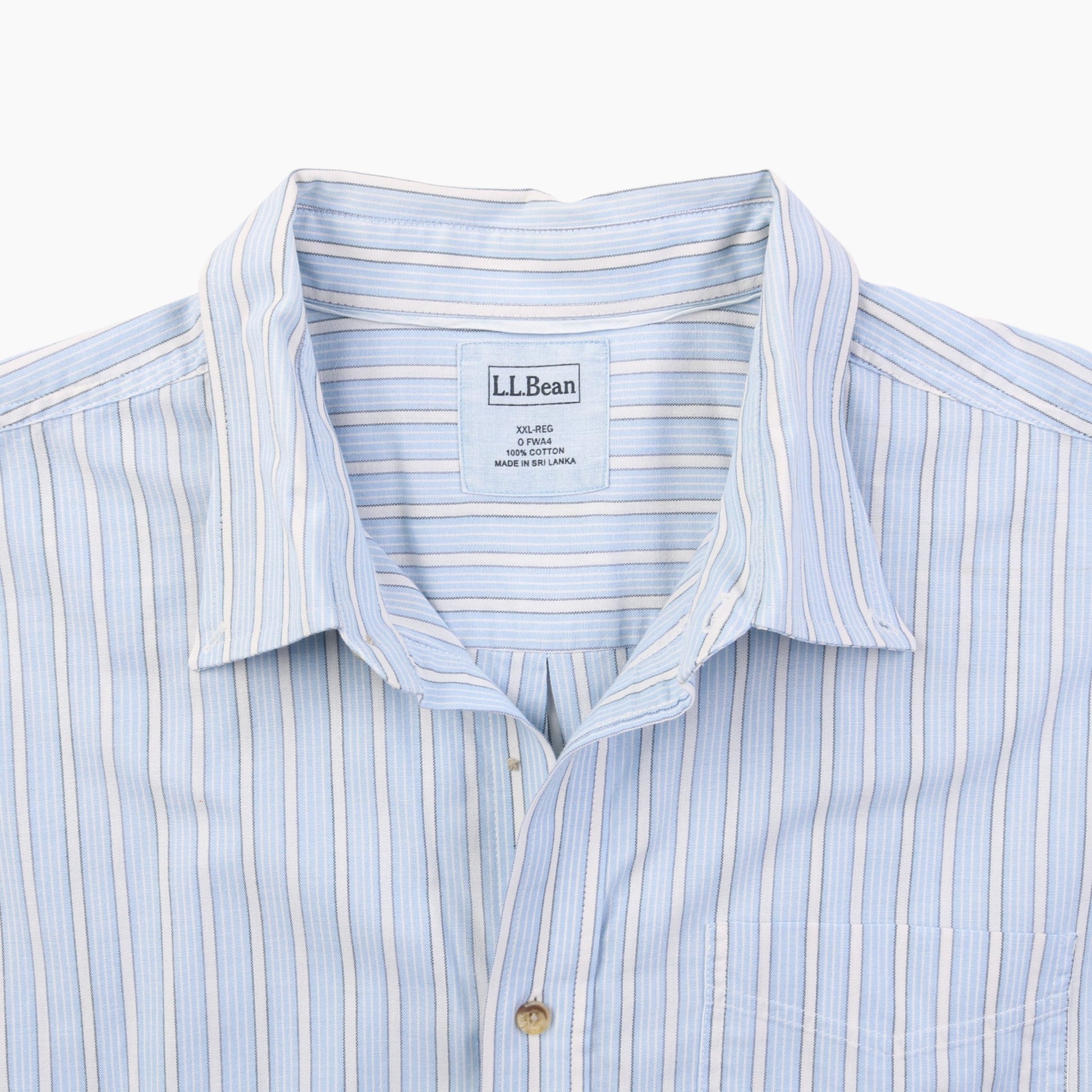 Vintage Shirt - Blue And White Stripe - American Madness