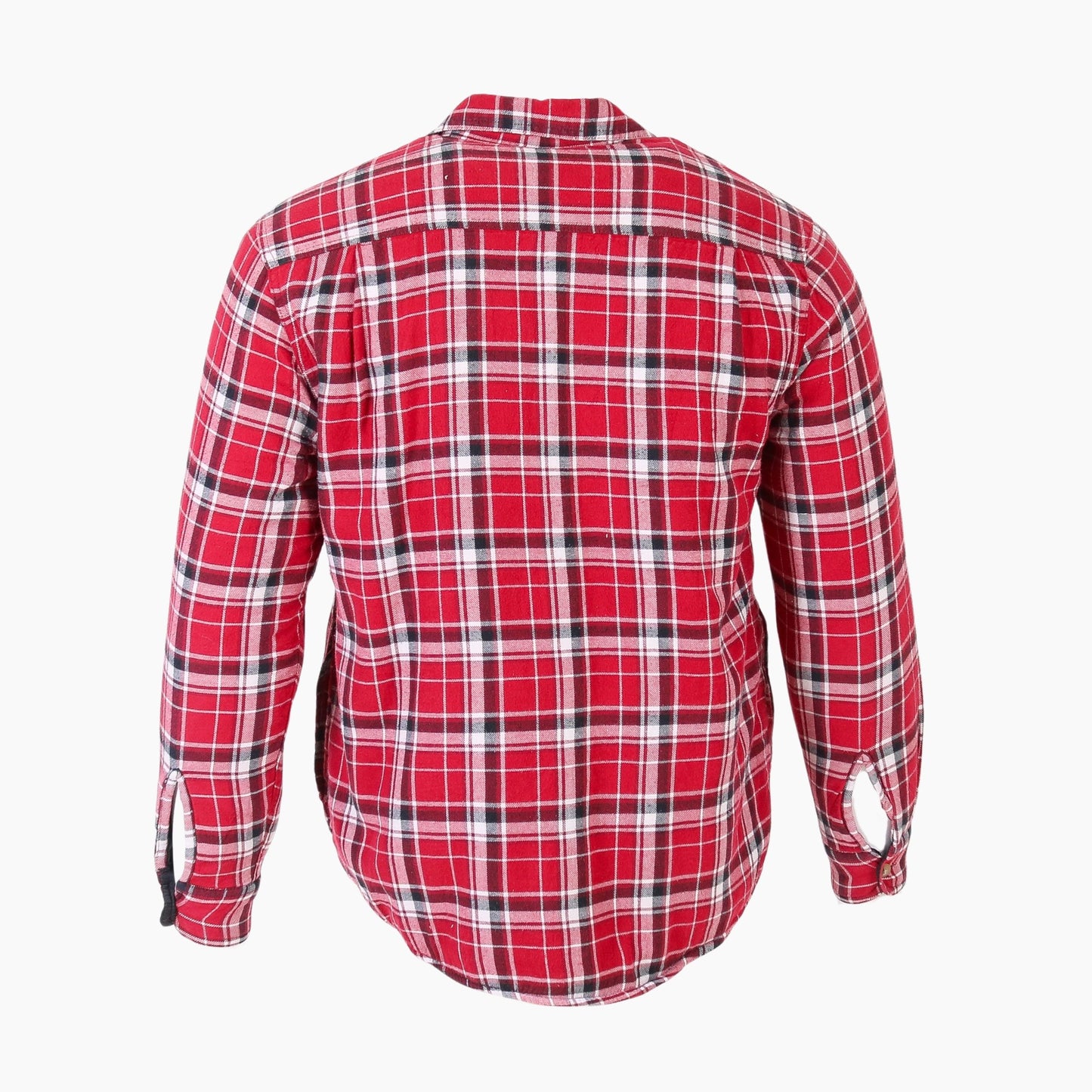 Vintage Flannel Overshirt - Red Check