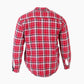 Vintage Flannel Overshirt - Red Check