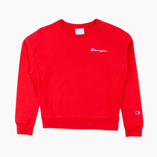 Embroidered Hooded Sweatshirt - Red - American Madness