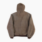 Hooded Active Jacket - Brown