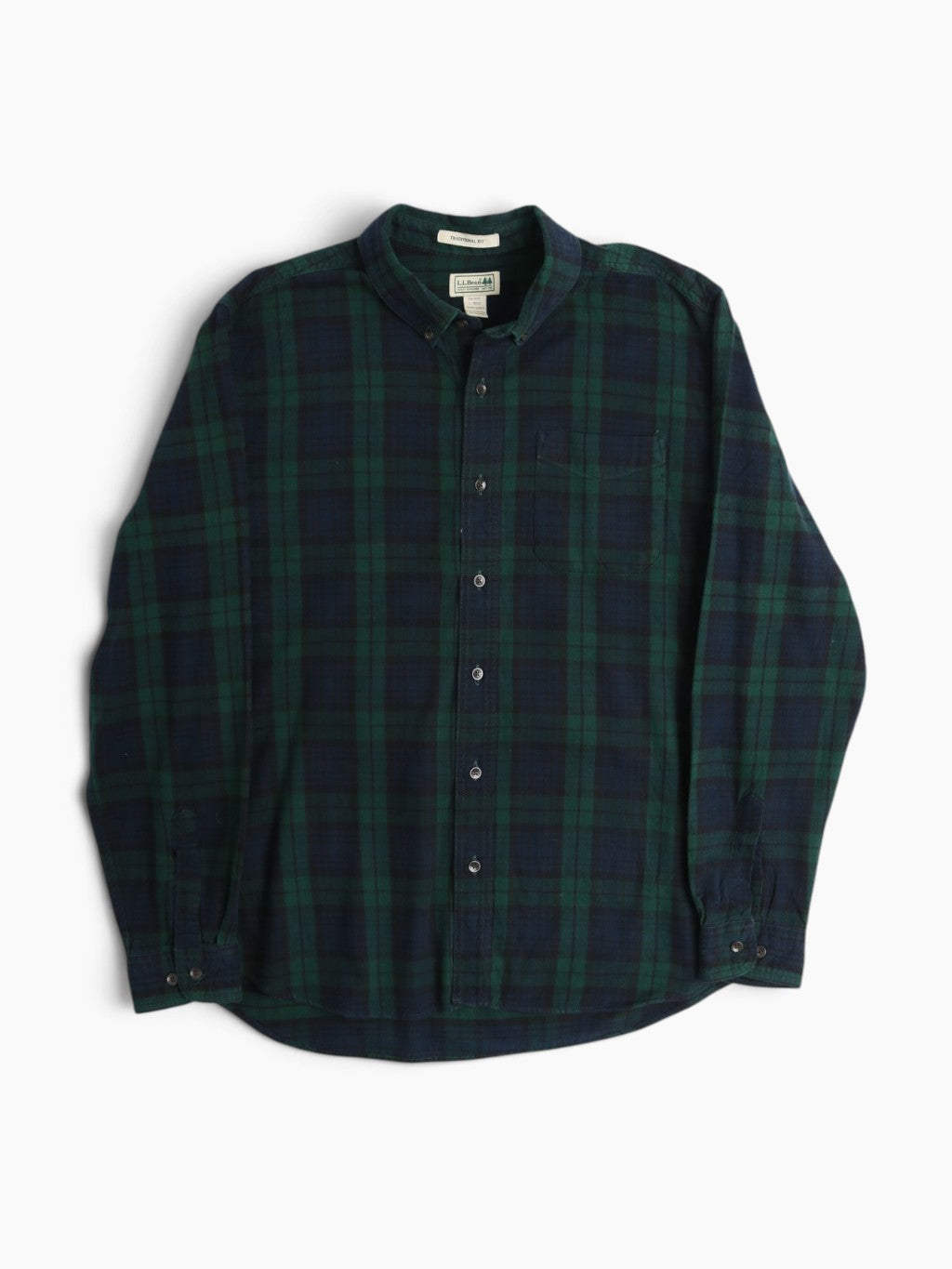 Vintage Flannel Shirt - Green Check