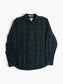 Vintage Flannel Shirt - Green Check