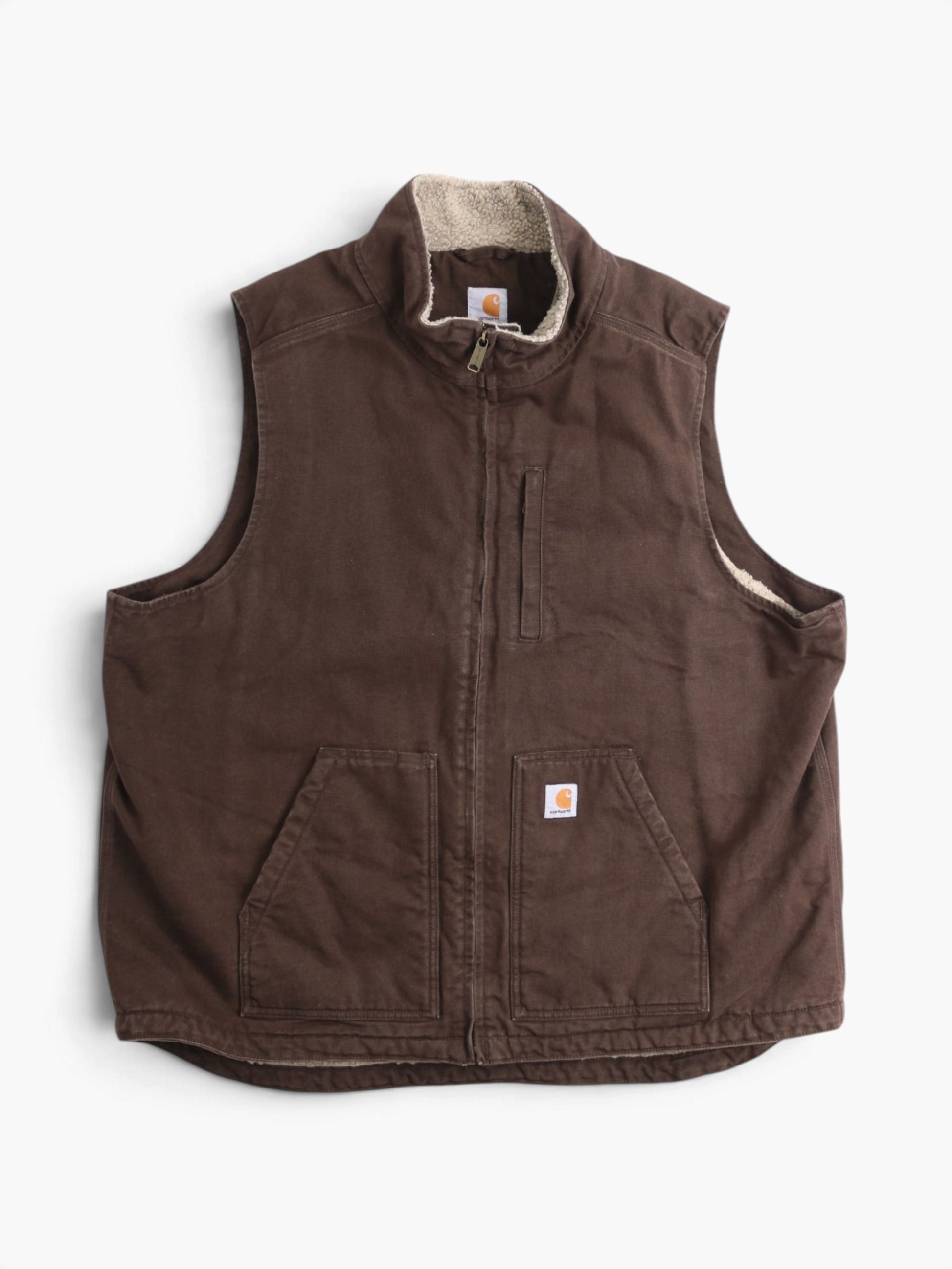 Lined Vest - Brown