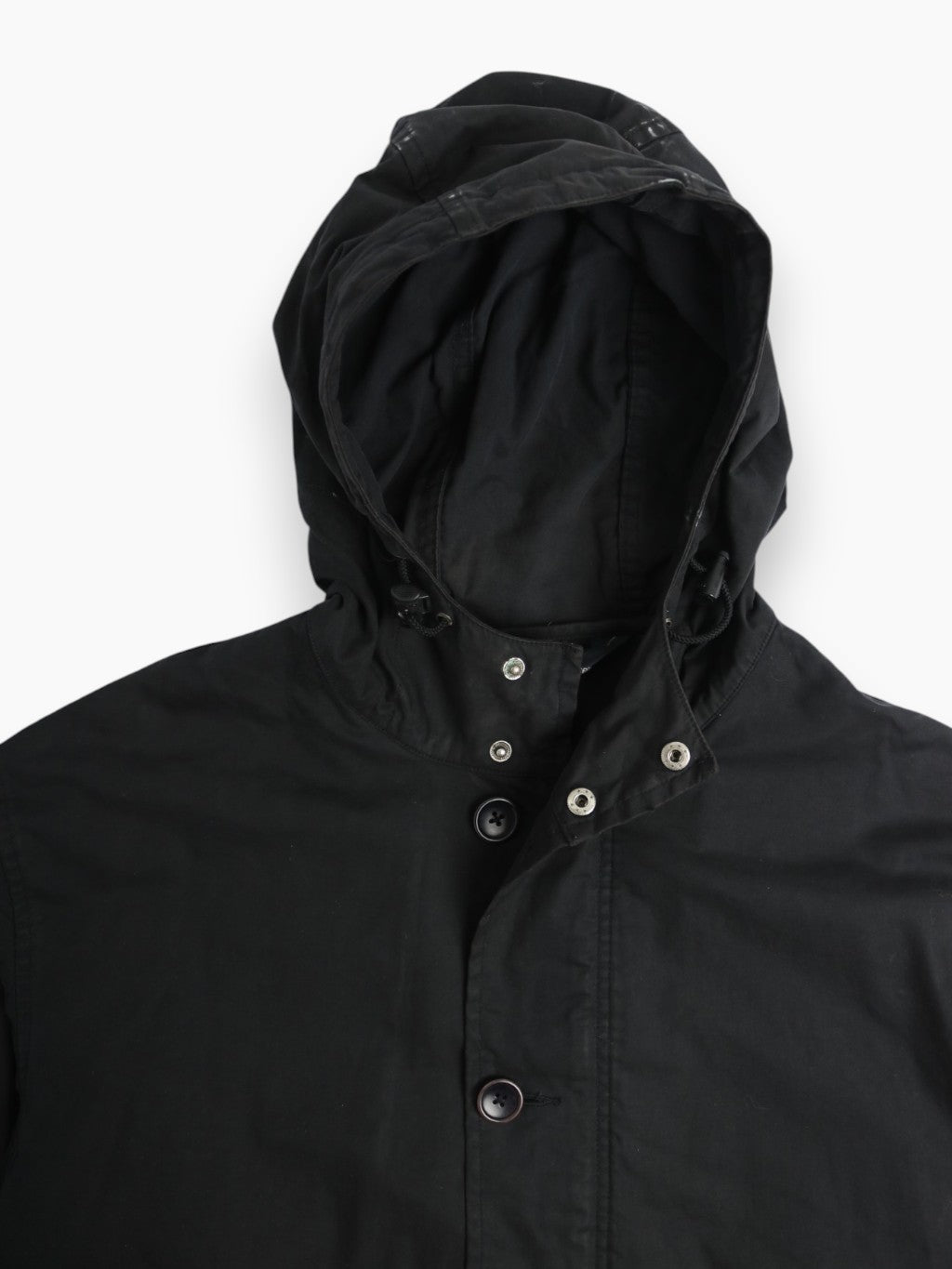 Vinatge Wax Parka Jacket - Black