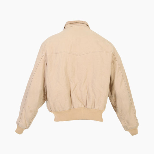 Santa Fe Bomber Jacket - Washed Biege - American Madness