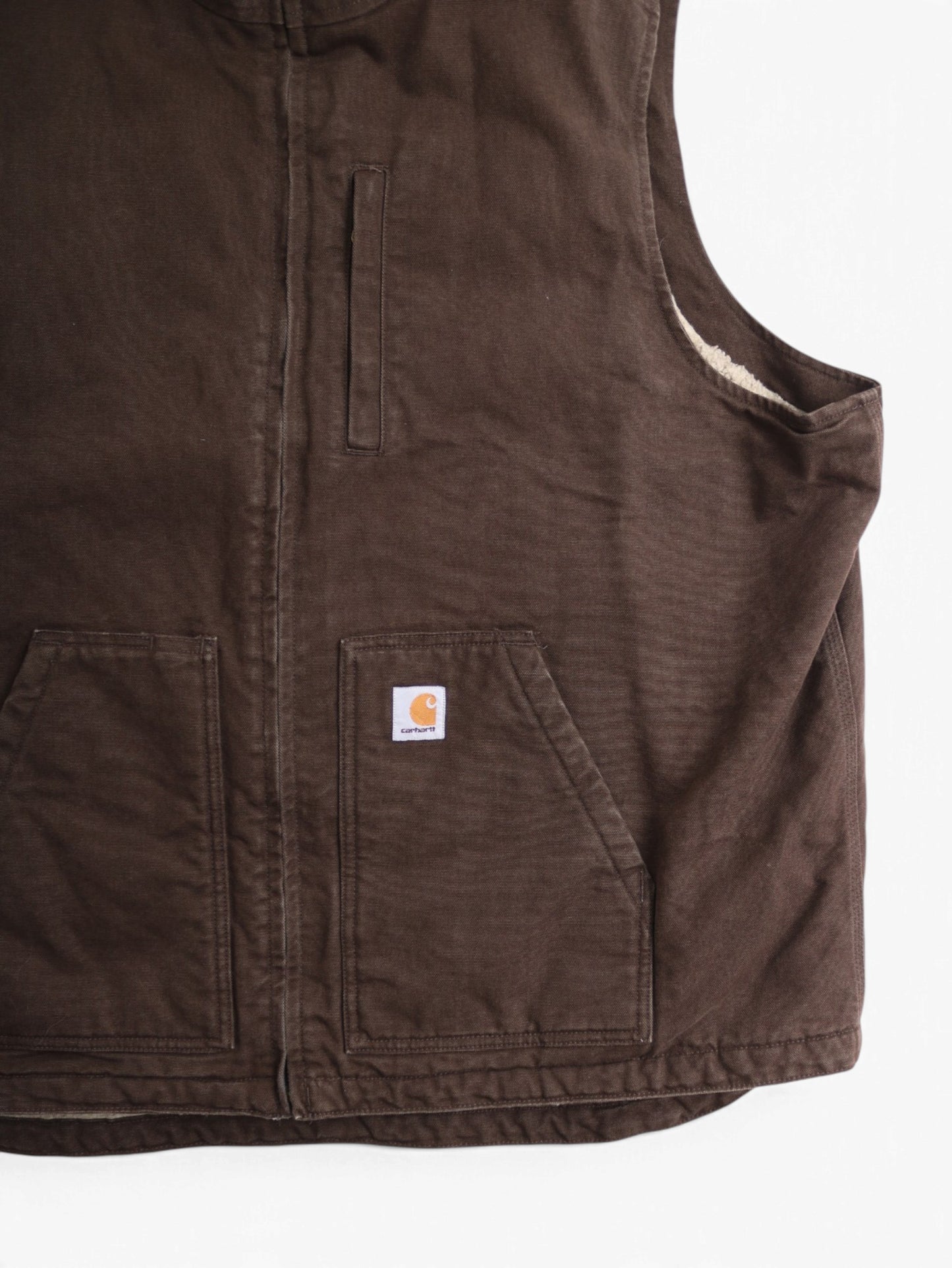Lined Vest - Brown