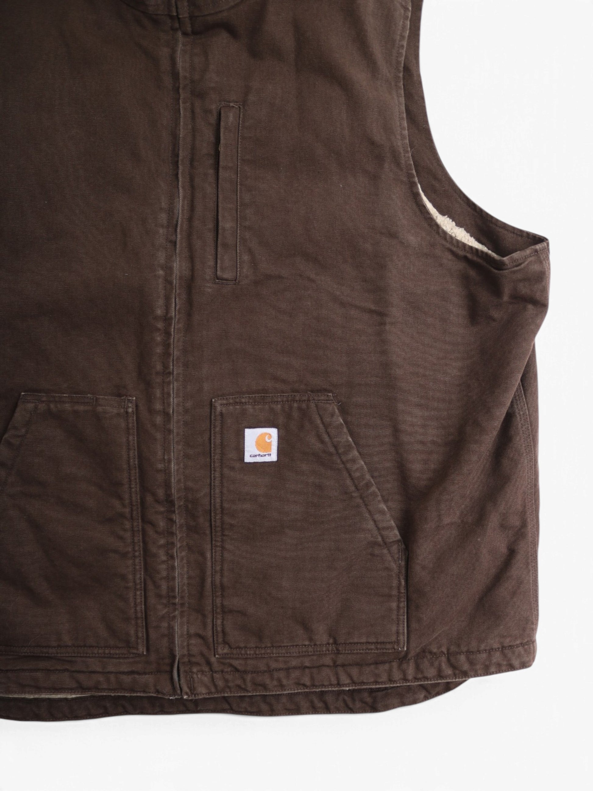 Lined Vest - Brown