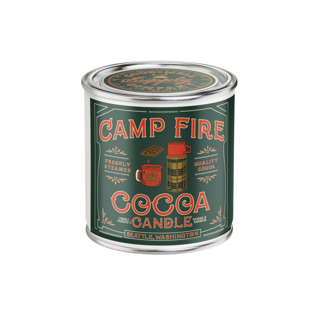 Campfire Cocoa Candle : 1/2 Pint - American Madness