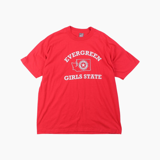 Vintage 'Evergreen Girls State' T-Shirt - American Madness