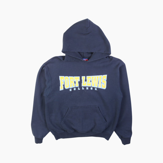 Vintage 'Fort Lewis' Champion Hooded Sweatshirt - American Madness