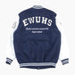 Vintage Varsity 'E' Bomber Jacket - Navy