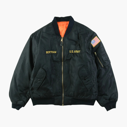Vintage 'US Army Bertram' MA-1 Bomber Jacket