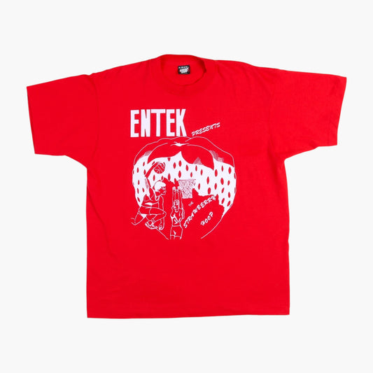 'The Strawberry Hoop' T-shirt - Red