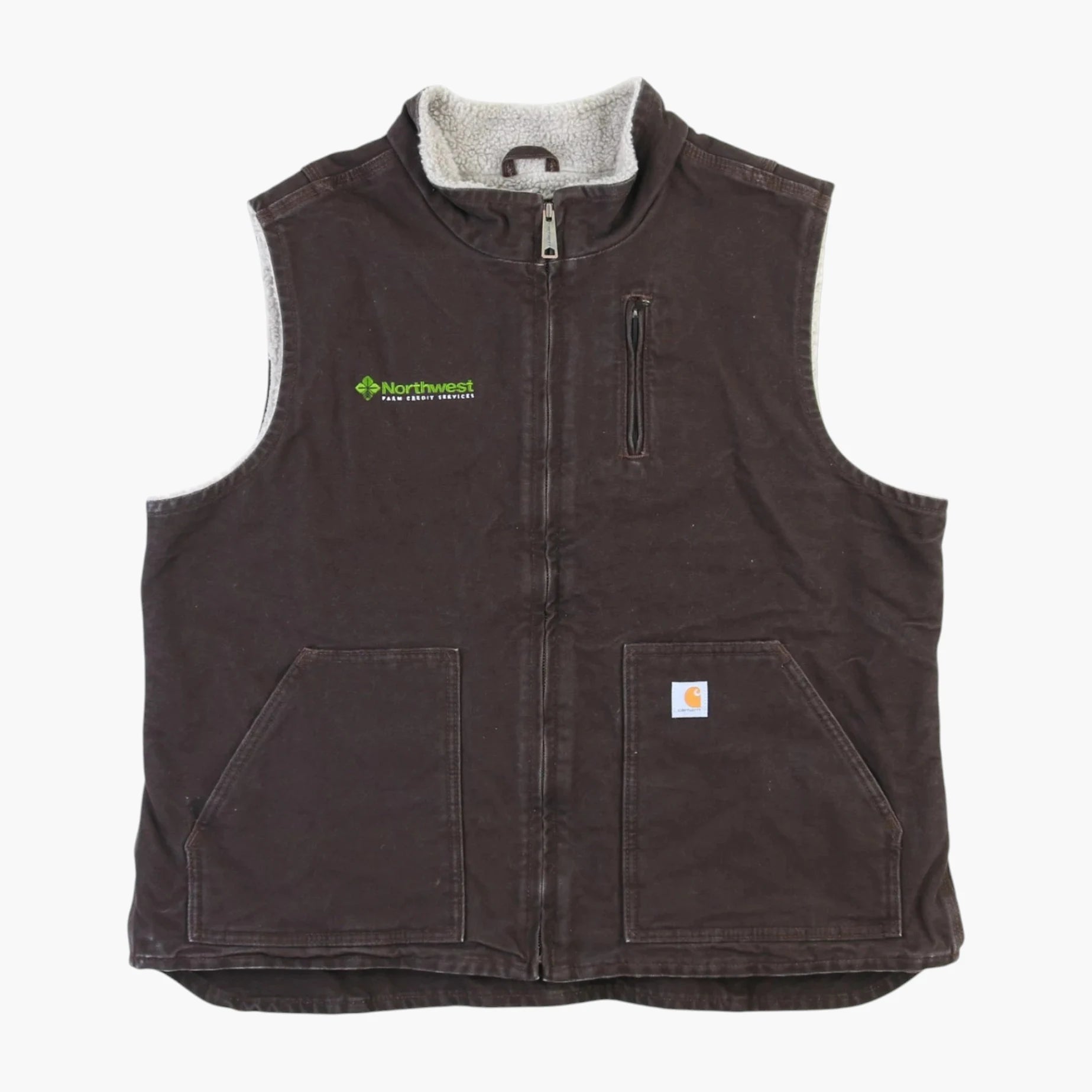 Lined Vest - Brown