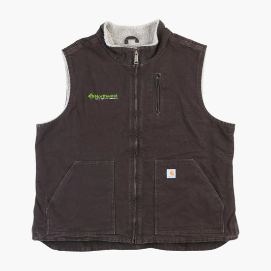 Lined Vest - Brown