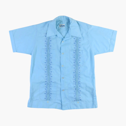 Vintage Cuban Guayabera Shirt