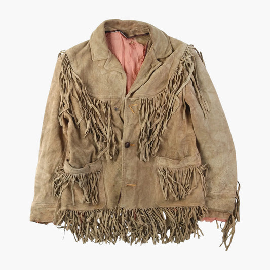 Suede Western Fringe Jacket