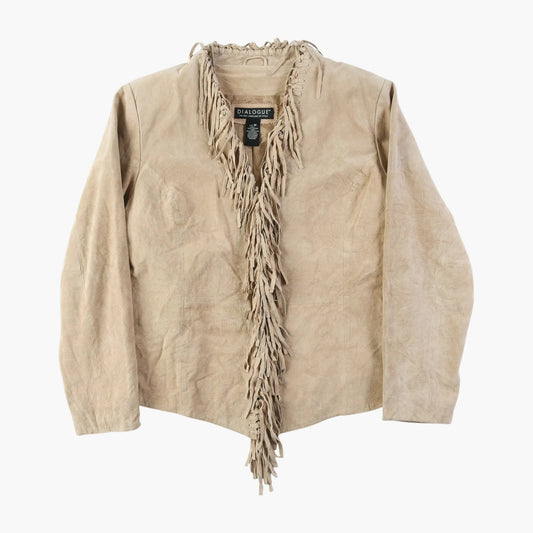 Suede Western Fringe Jacket