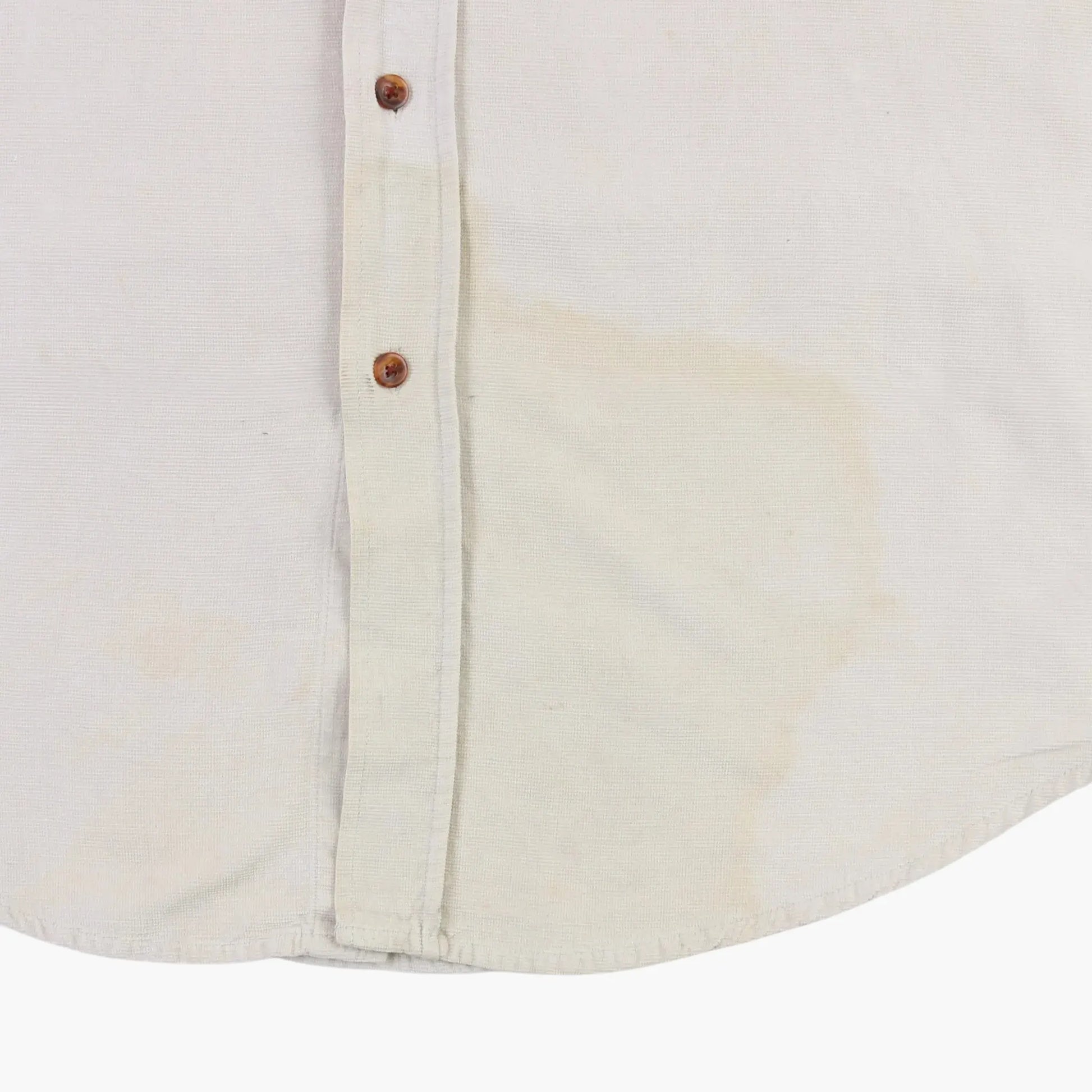 Short Sleeve Button-up Shirt - Beige