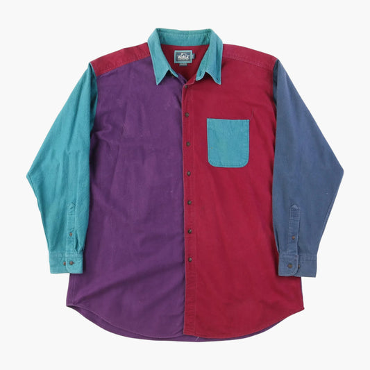 Vintage Paneled Flannel Shirt