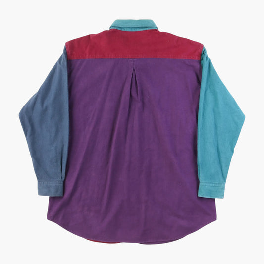 Vintage Paneled Flannel Shirt