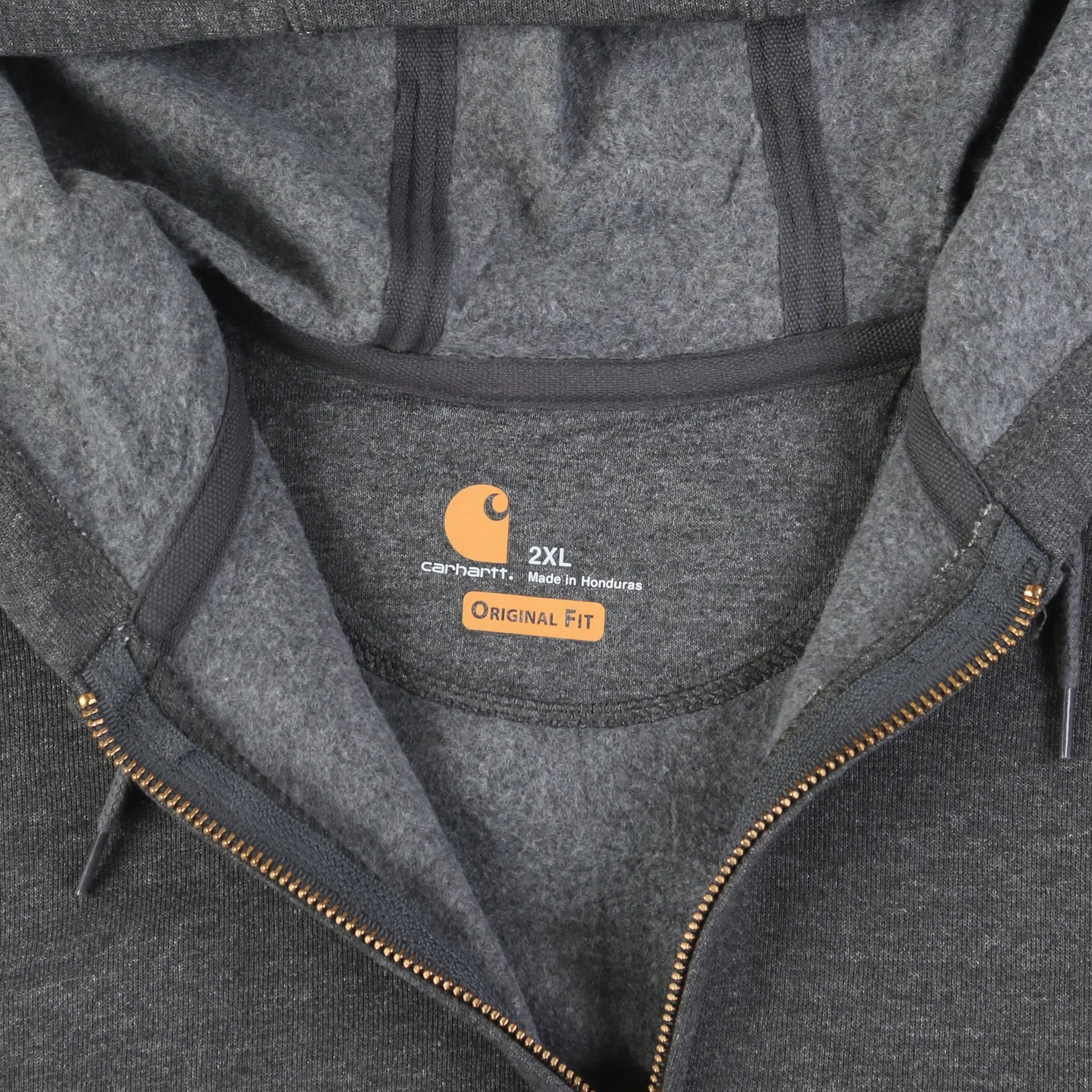 Vintage Zip Hoodie - Grey