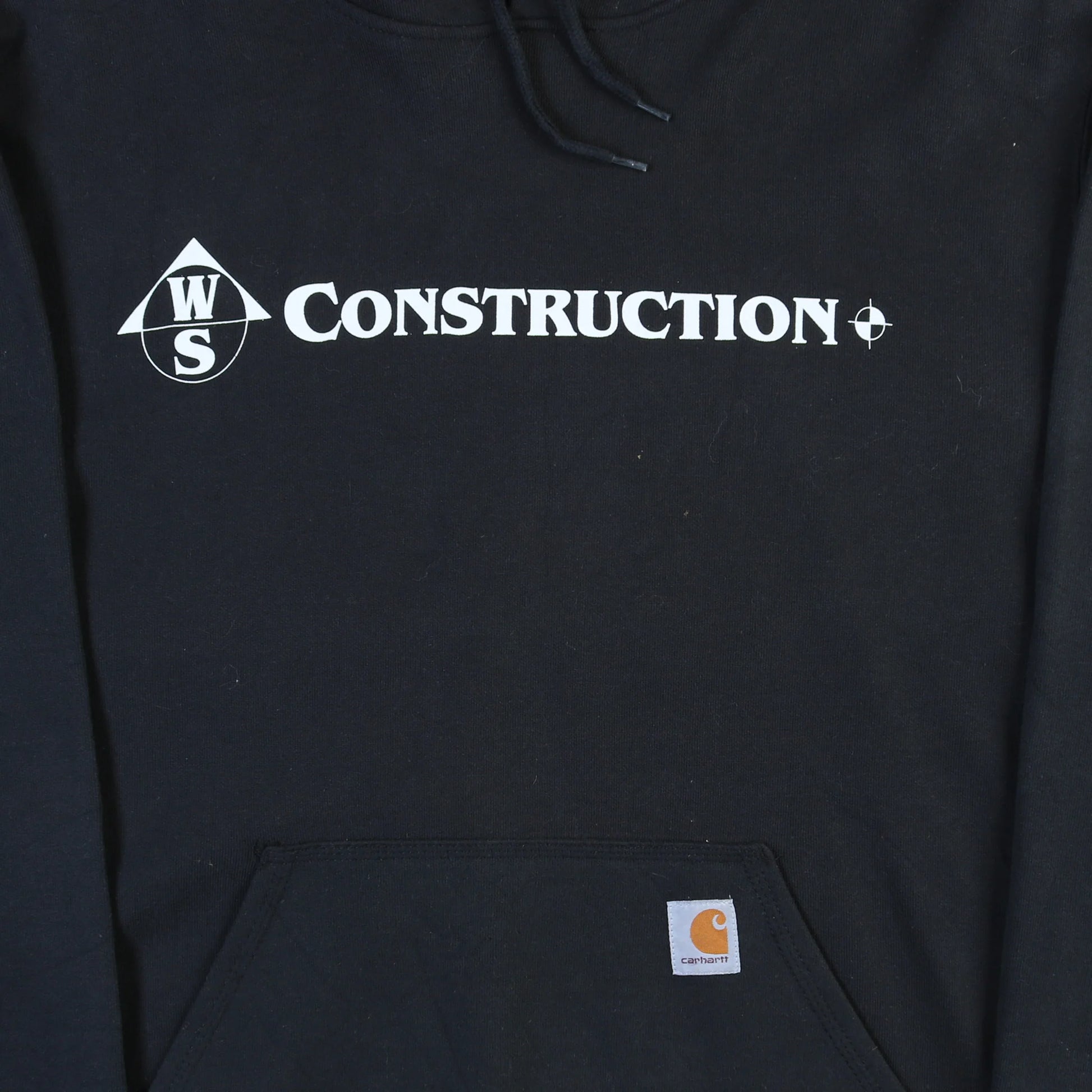 Vintage Hooded Sweatshirt - Black