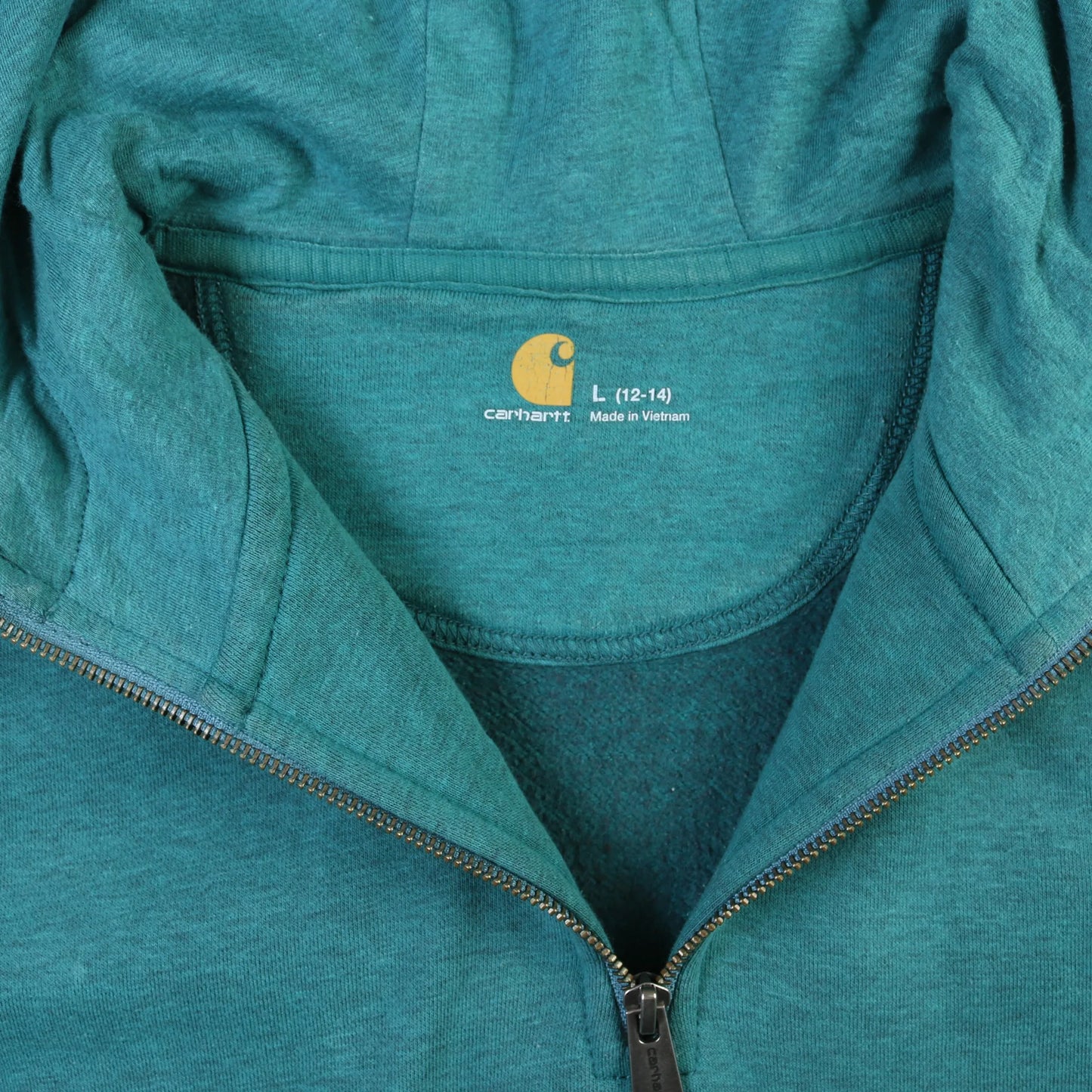 Vintage Hooded Sweatshirt - Turquoise
