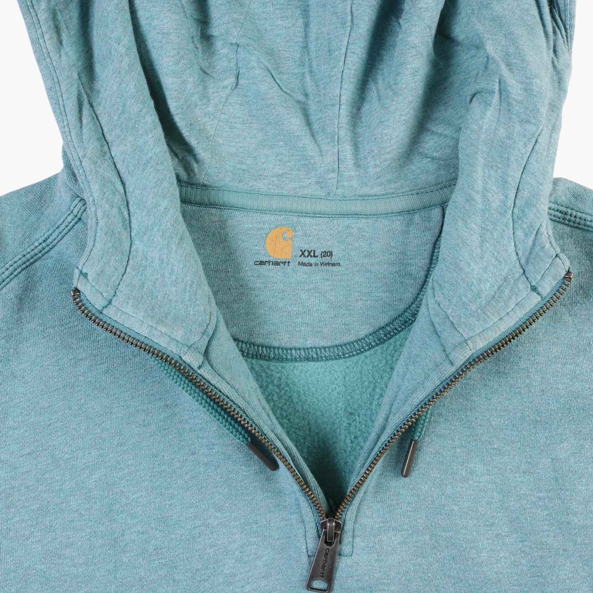 Vintage Hooded Sweatshirt - Turquoise