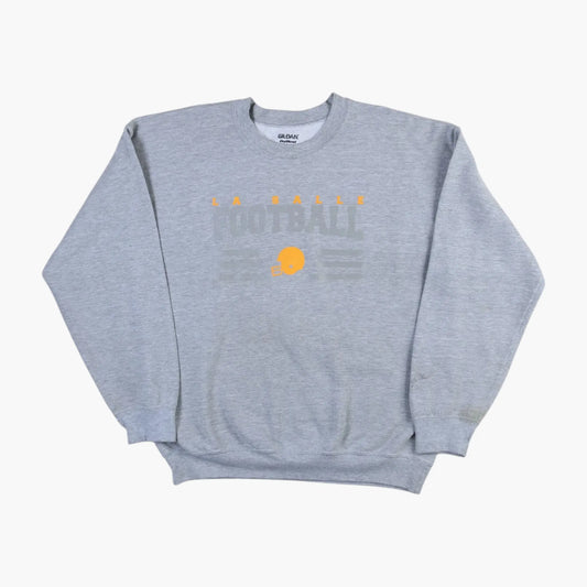 Vintage Lasalle Football Graphic Sweatshirt - Grey