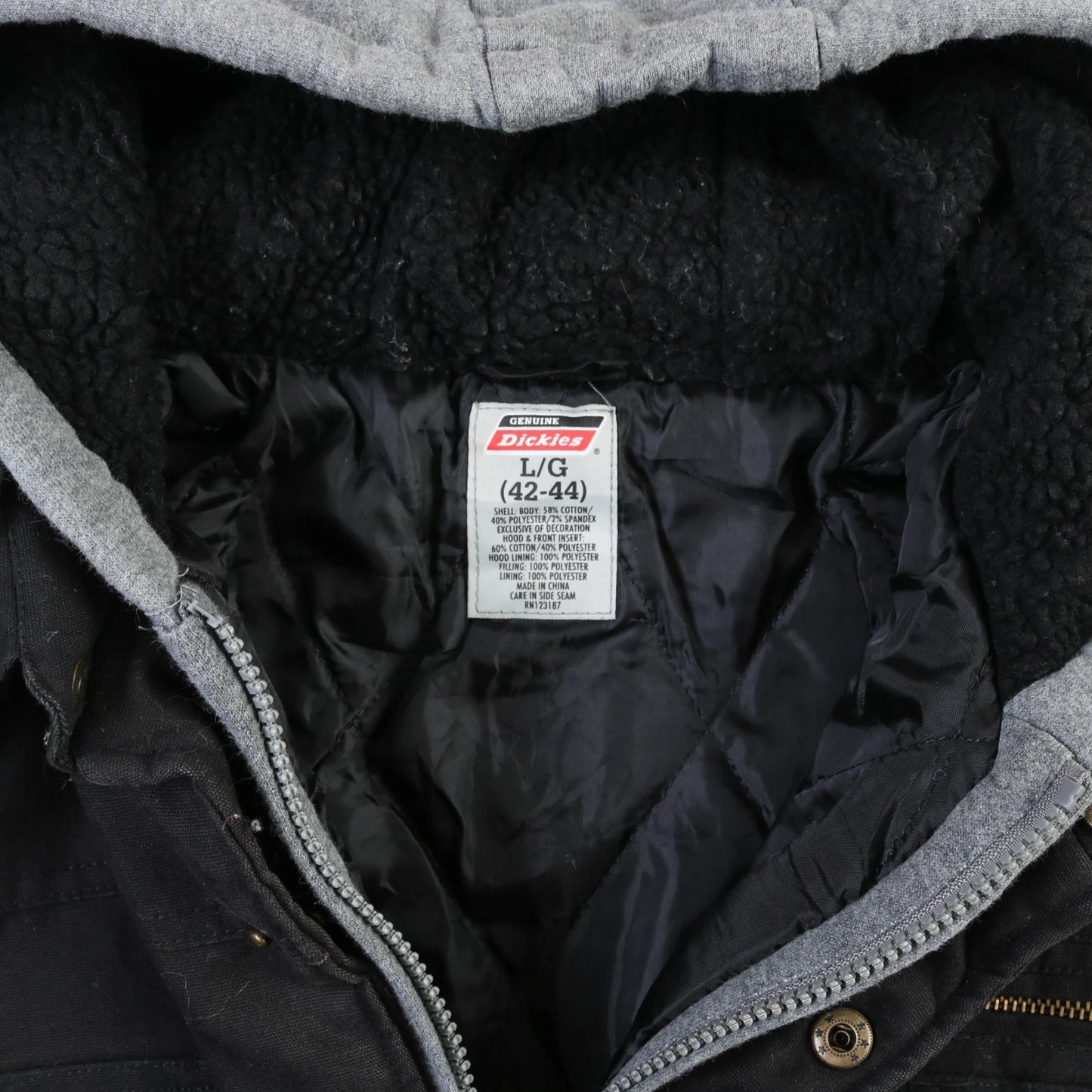 Hooded Work Jacket - Black