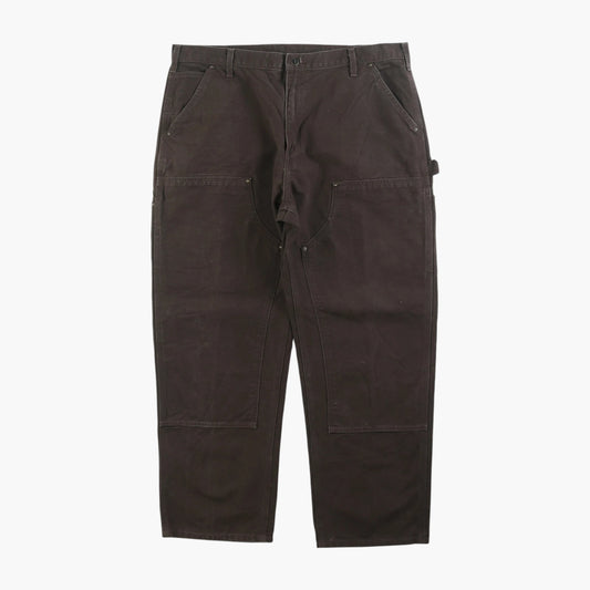 Vintage Double Knee Carpenter Pants - Brown - 38/30
