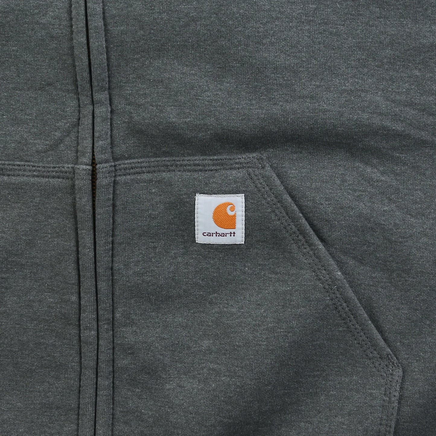 Vintage Hooded Thermal Sweatshirt - Grey