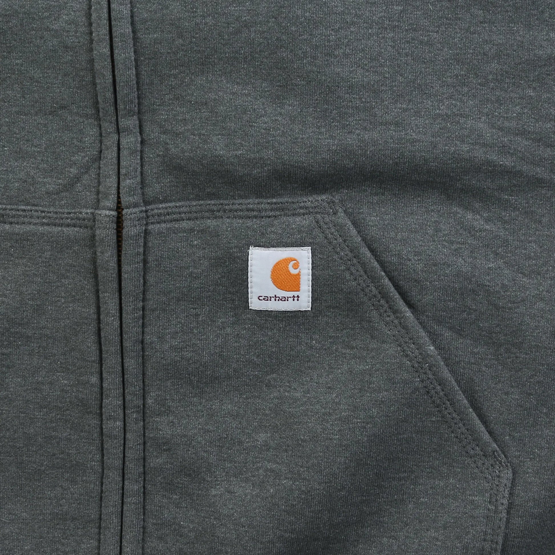 Vintage Hooded Thermal Sweatshirt - Grey