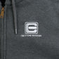 Vintage Hooded Thermal Sweatshirt - Grey