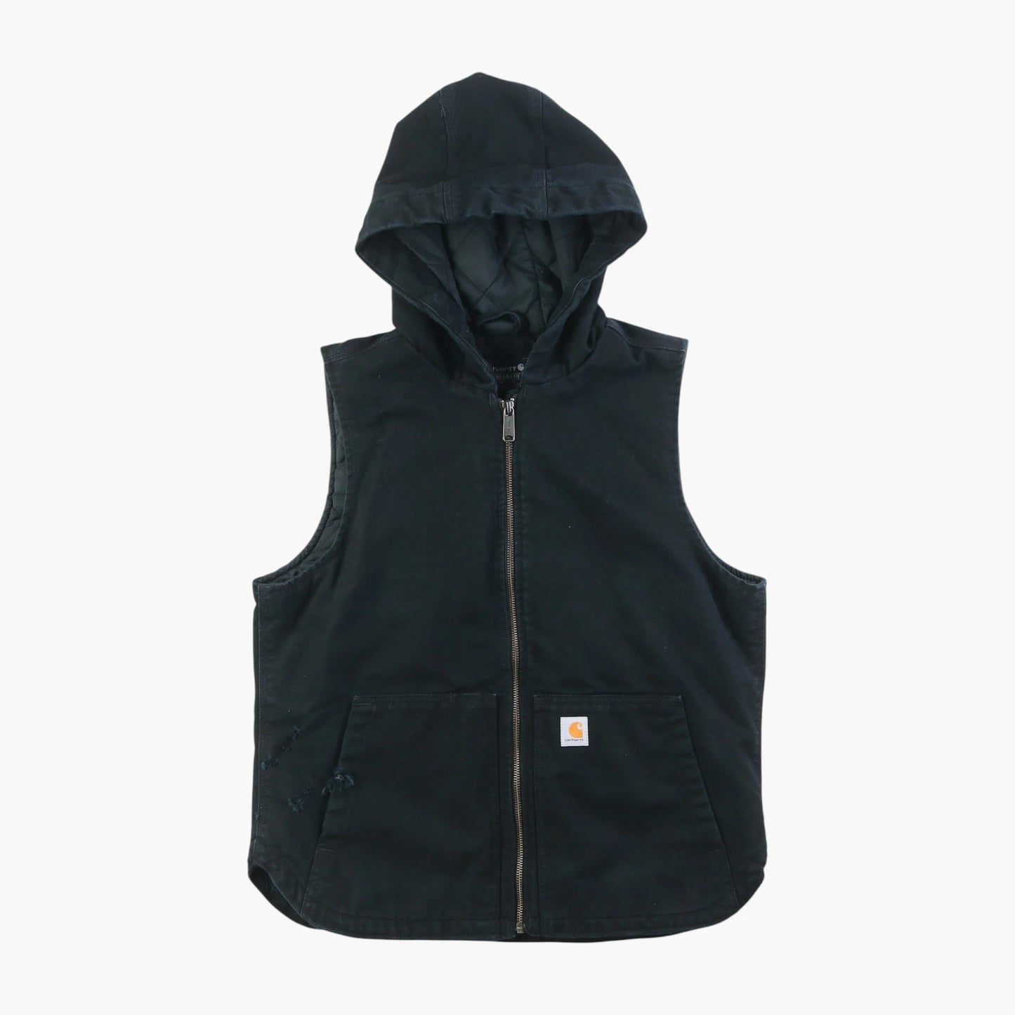 Hooded Lined Vest - Black
