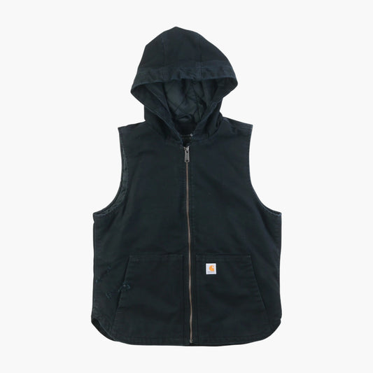 Hooded Lined Vest - Black