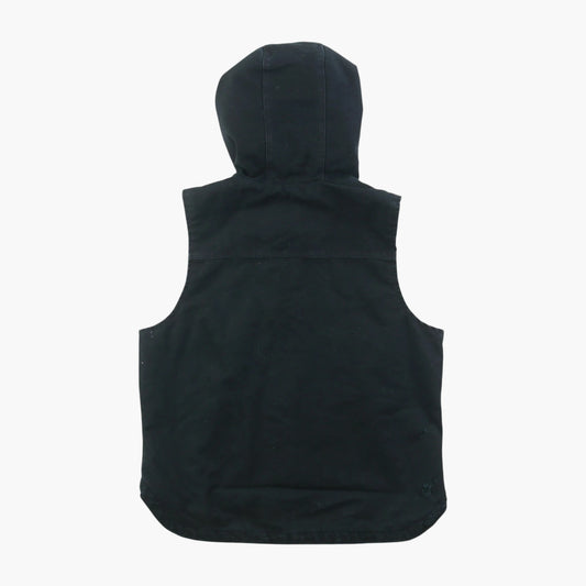 Hooded Lined Vest - Black