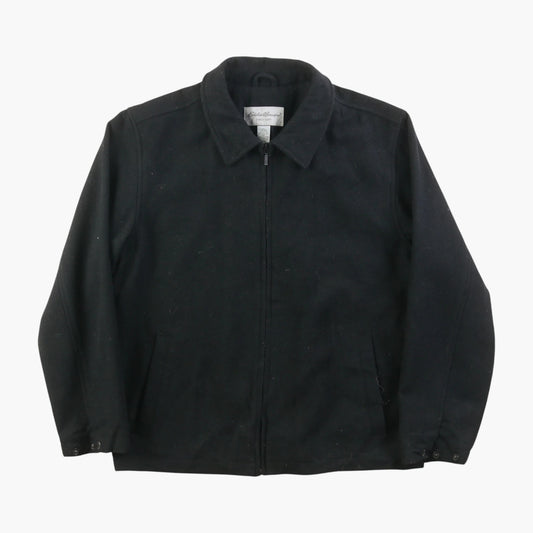 Wool Zip Blouson Jacket