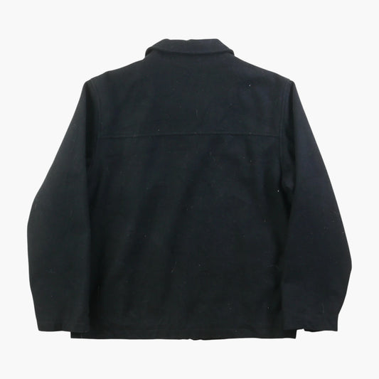 Wool Zip Blouson Jacket