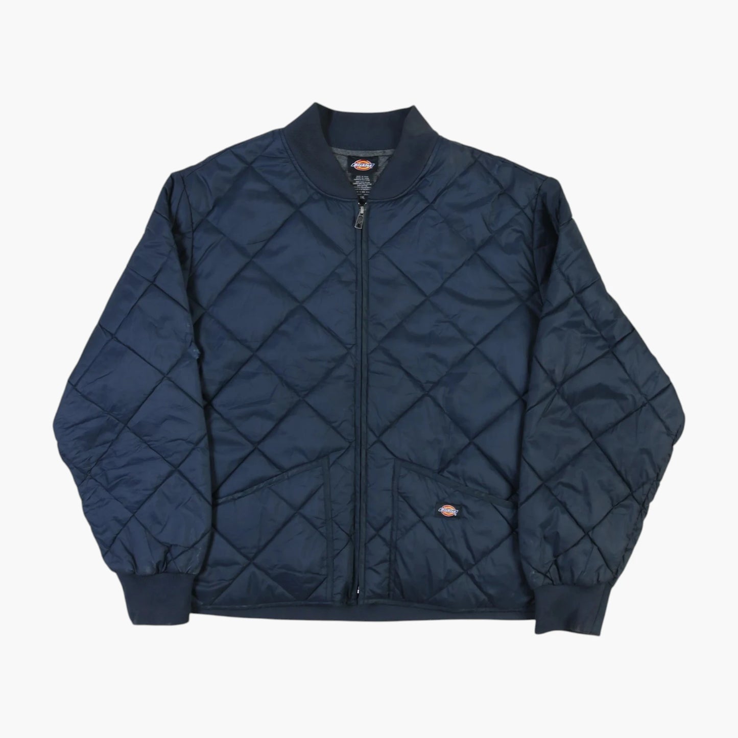 Quilted Bomber Jacket - Navy