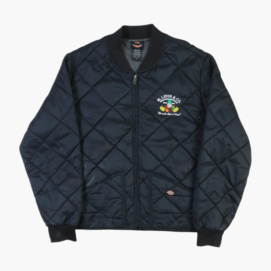 Quilted Bomber Jacket - Black