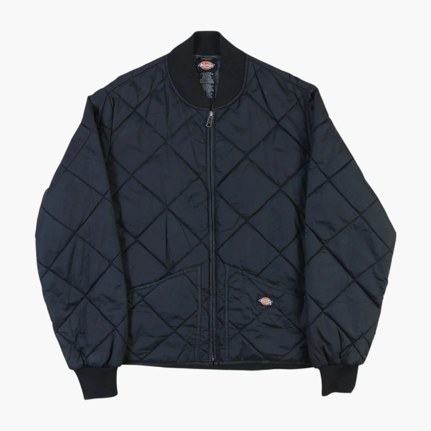 Quilted Bomber Jacket - Black