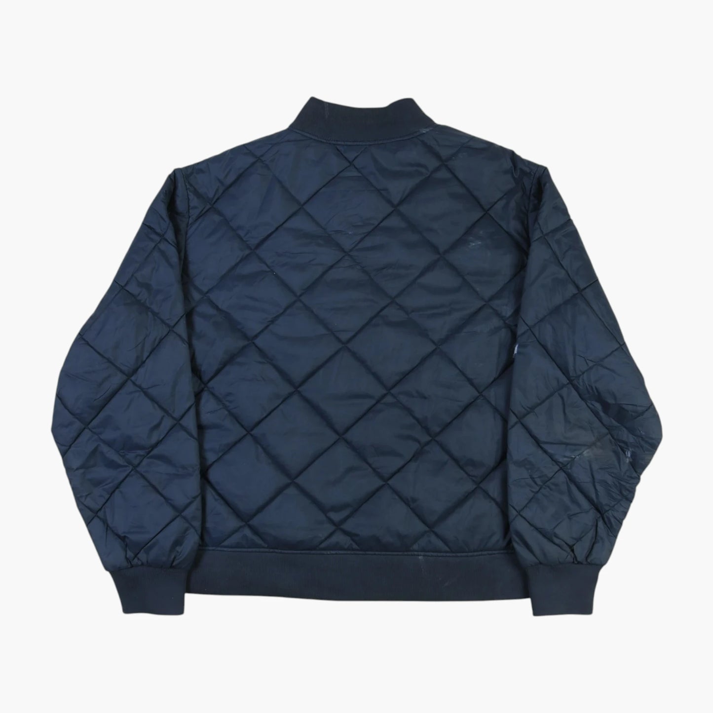 Quilted Bomber Jacket - Navy
